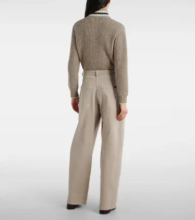 Brunello Cucinelli Mid-rise wide-leg jeans | Thumbnail 2