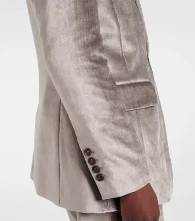 Brunello Cucinelli Cotton-blend velvet blazer | Thumbnail 6