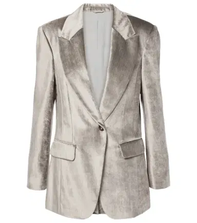 Brunello Cucinelli Cotton-blend velvet blazer | Thumbnail 1