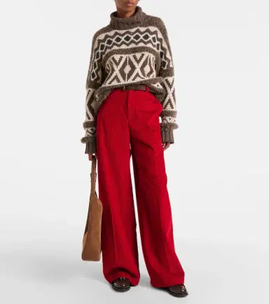 Brunello Cucinelli Wool jacquard turtleneck sweater | Thumbnail 2