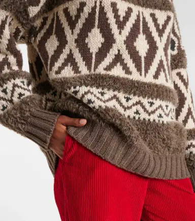 Brunello Cucinelli Wool jacquard turtleneck sweater | Thumbnail 3