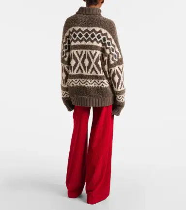Brunello Cucinelli Wool jacquard turtleneck sweater | Thumbnail 5