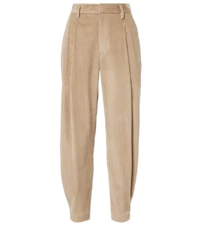 Brunello Cucinelli High-rise cotton cropped pants