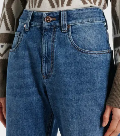 Brunello Cucinelli High-rise straight jeans | Thumbnail 4