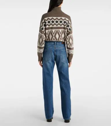 Brunello Cucinelli High-rise straight jeans | Thumbnail 5
