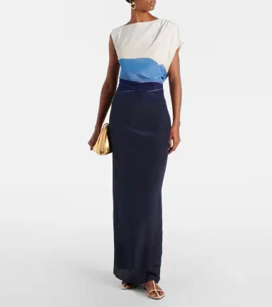 SIR Mariner printed silk maxi dress | Thumbnail 4