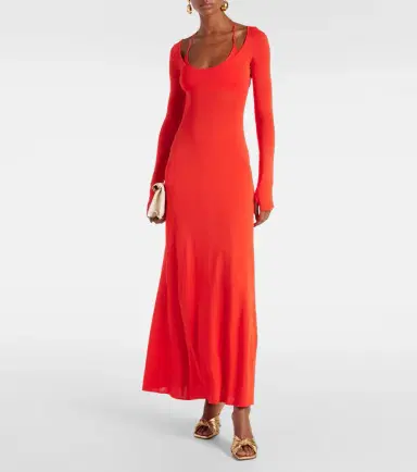 SIR Valejo Halter knit maxi dress | Thumbnail 4