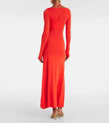 SIR Valejo Halter knit maxi dress | Thumbnail 5