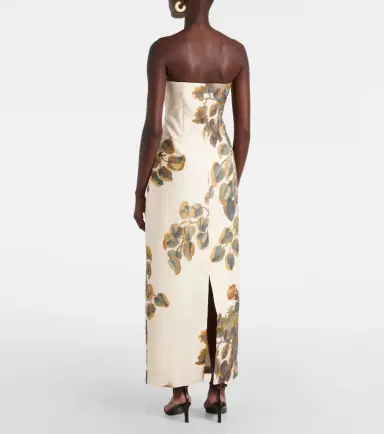 SIR Evalita floral linen bustier dress | Thumbnail 2