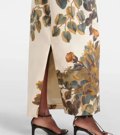 SIR Evalita floral linen bustier dress | Thumbnail 3