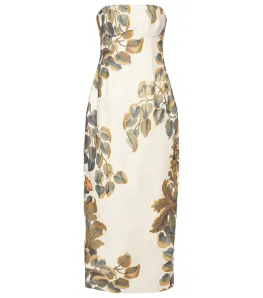 SIR Evalita floral linen bustier dress | Thumbnail 1
