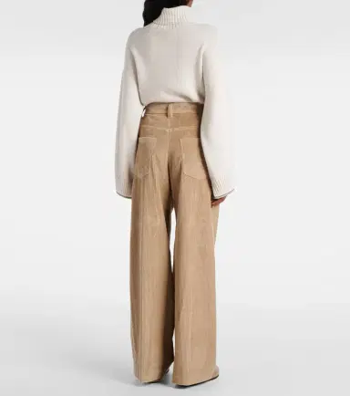 Brunello Cucinelli High-rise wide-leg corduroy pants | Thumbnail 3