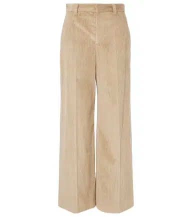 Brunello Cucinelli High-rise wide-leg corduroy pants | Thumbnail 1