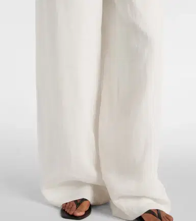 SIR Rosalia mid-rise ramie wide-leg pants | Thumbnail 2