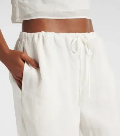 SIR Rosalia mid-rise ramie wide-leg pants | Thumbnail 5