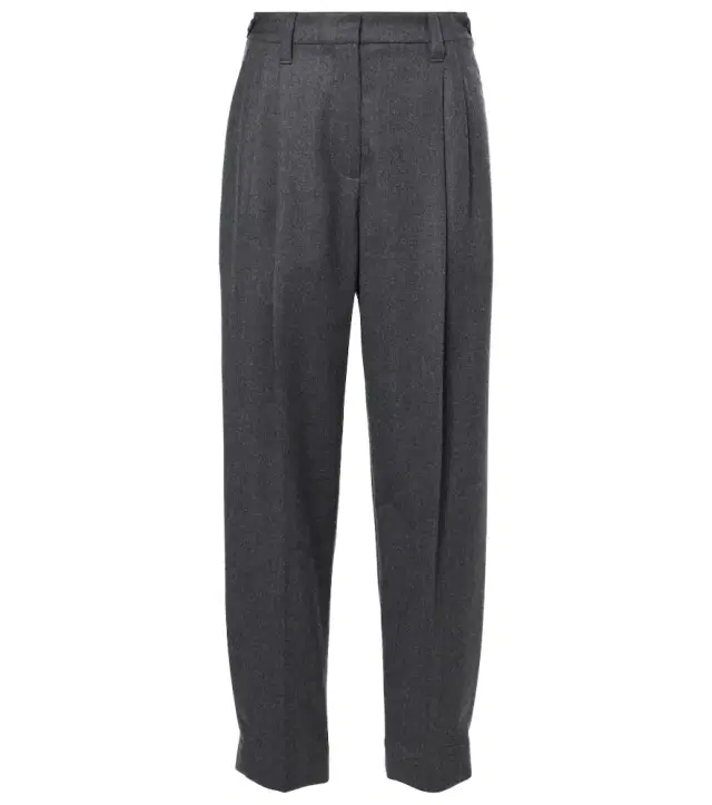 Brunello Cucinelli Baggy Sartorial high-rise wool straight pants