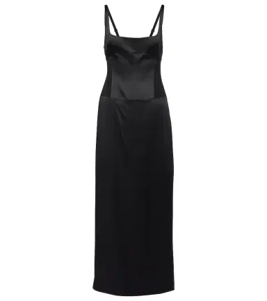 SIR Sonora Evening silk-blend satin midi dress | Thumbnail 1
