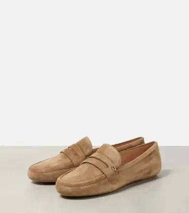 Gianvito Rossi Giorgia suede penny loafers | Thumbnail 2