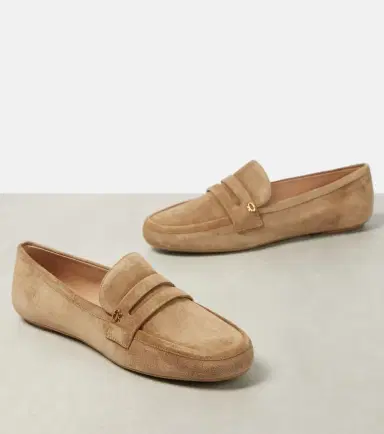 Gianvito Rossi Giorgia suede penny loafers | Thumbnail 3