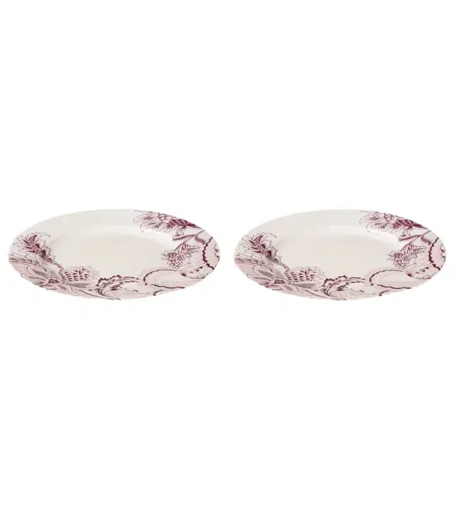 Etro Bloom set of 2 porcelain charger plates