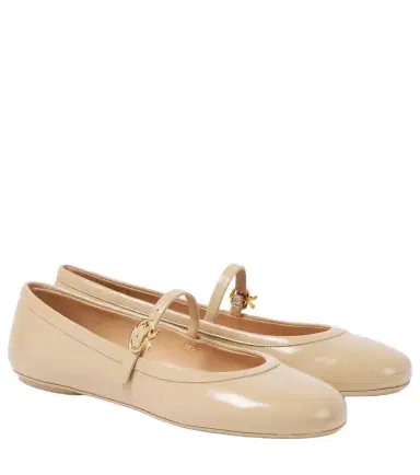 Gianvito Rossi Carla patent leather Mary Jane flats | Thumbnail 1