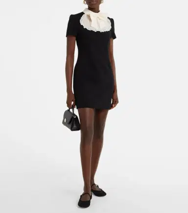 Gianvito Rossi MJ leather-trimmed lace ballet flats | Thumbnail 5