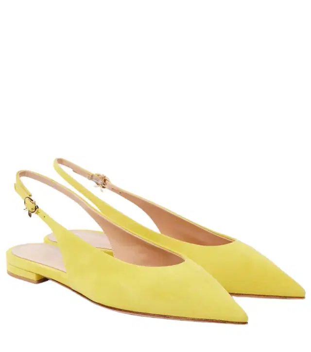Gianvito Rossi Suede slingback flats