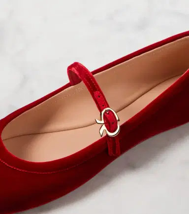 Gianvito Rossi Carla velvet Mary Jane flats | Thumbnail 3 Gianvito Rossi Carla velvet Mary Jane flats | Thumbnail 3