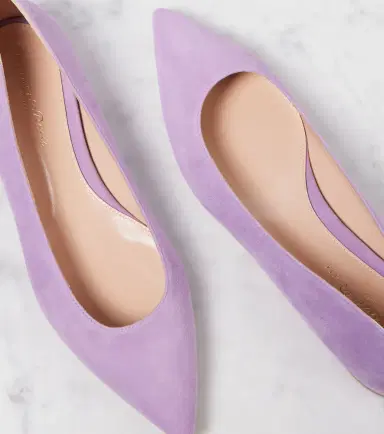 Gianvito Rossi Gianvito suede ballet flats | Thumbnail 3