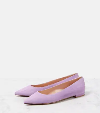 Gianvito Rossi Gianvito suede ballet flats | Thumbnail 4