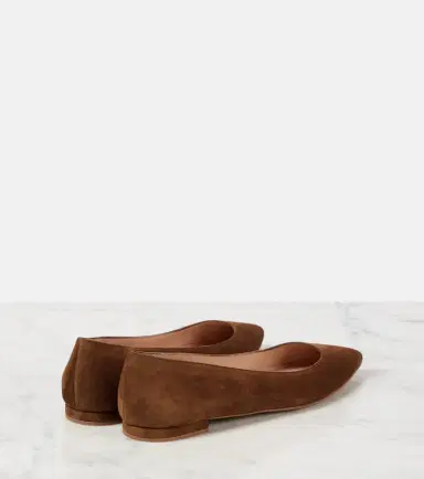 Gianvito Rossi Gianvito suede ballet flats | Thumbnail 2