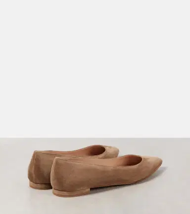 Gianvito Rossi Gianvito suede ballet flats | Thumbnail 3