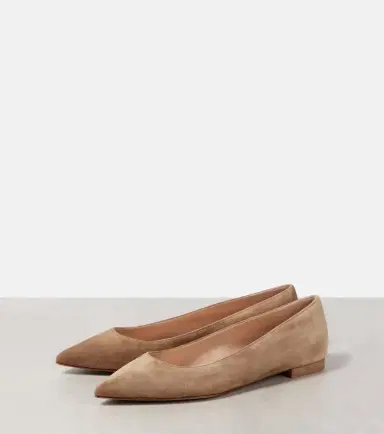 Gianvito Rossi Gianvito suede ballet flats | Thumbnail 4