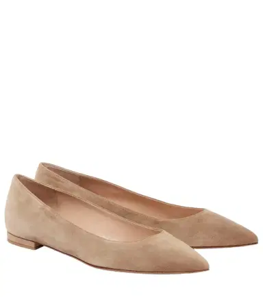 Gianvito Rossi Gianvito suede ballet flats | Thumbnail 1