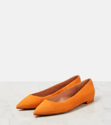 Gianvito Rossi Gianvito suede ballet flats | Thumbnail 3