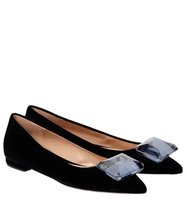 Gianvito Rossi Jaipur velvet ballet flats