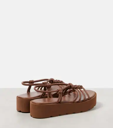 Gianvito Rossi Hebe leather platform sandals | Thumbnail 3