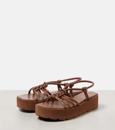 Gianvito Rossi Hebe leather platform sandals | Thumbnail 4