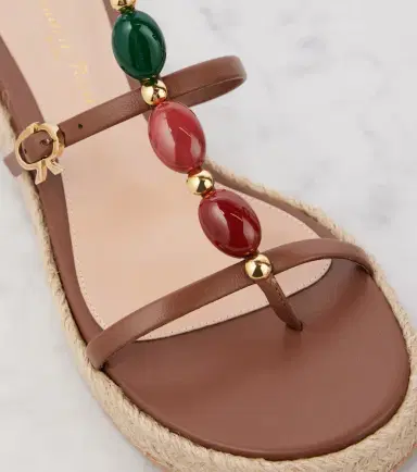 Gianvito Rossi Shanti leather espadrille sandals | Thumbnail 3 Gianvito Rossi Shanti leather espadrille sandals | Thumbnail 3