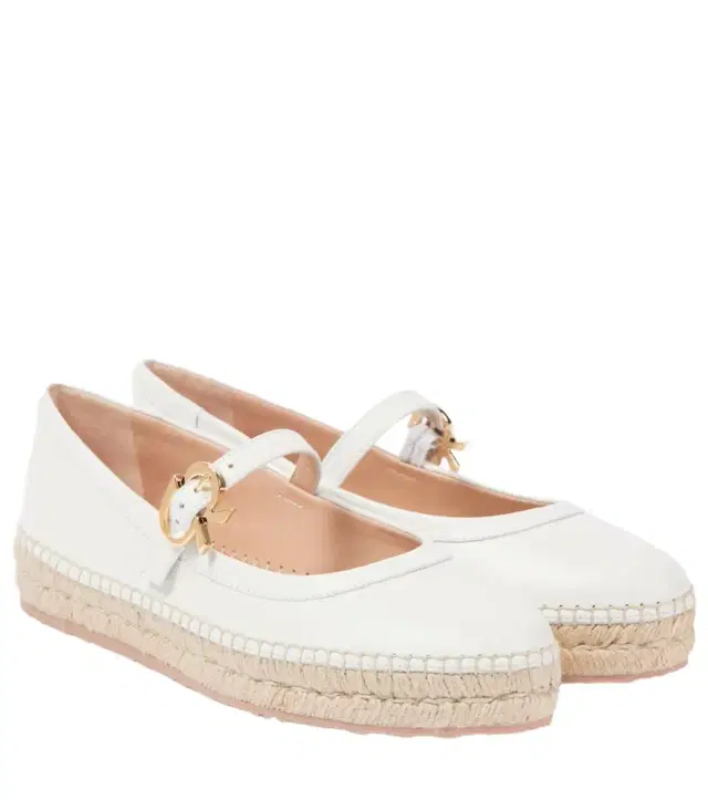 Gianvito Rossi Elda leather Mary Jane flats