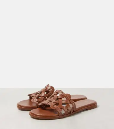 Gianvito Rossi Amalfi leather slides | Thumbnail 3