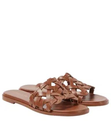 Gianvito Rossi Amalfi leather slides | Thumbnail 1