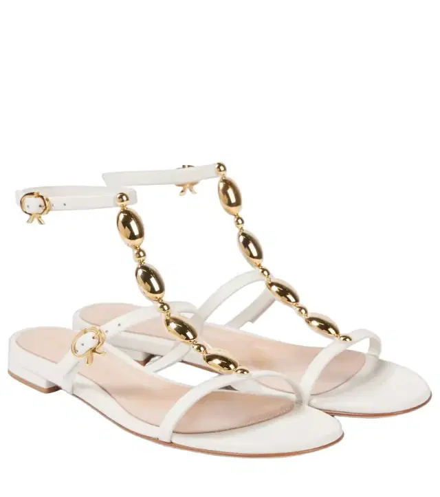 Gianvito Rossi Embellished leather sandals