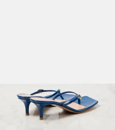 Gianvito Rossi Ribbon patent leather thong sandals | Thumbnail 3