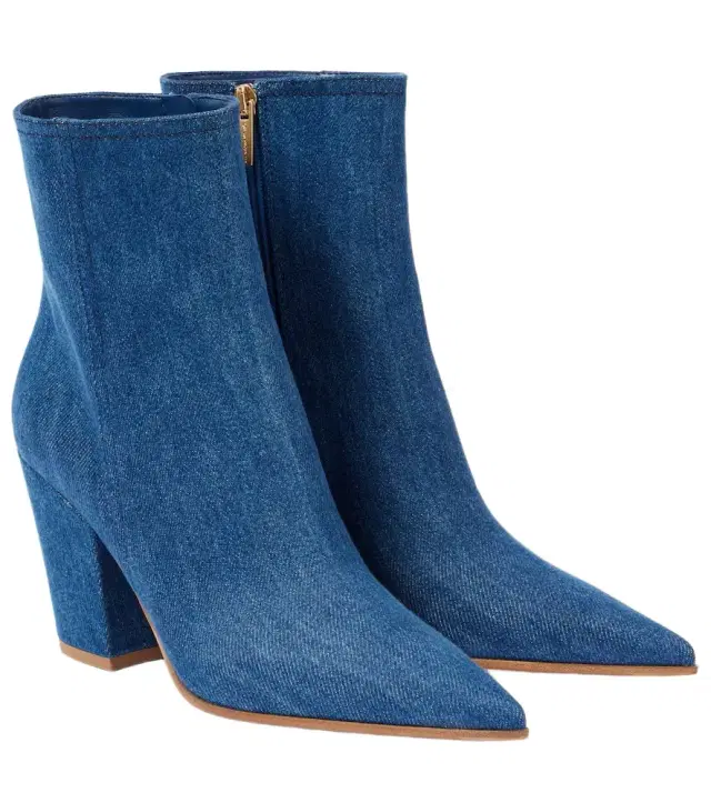 Gianvito Rossi Keinna 85 denim ankle boots