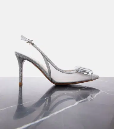 Gianvito Rossi Jaipur mesh slingback pumps | Thumbnail 4