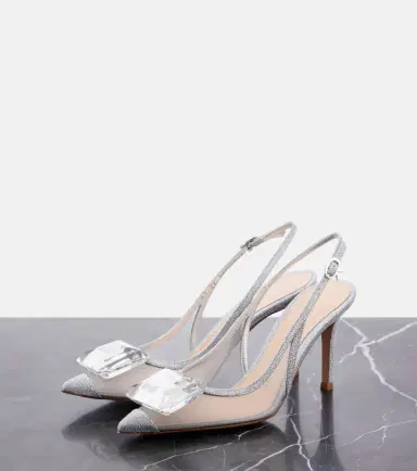 Gianvito Rossi Jaipur mesh slingback pumps | Thumbnail 5