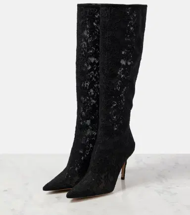 Gianvito Rossi Claudia 85 lace knee-high boots | Thumbnail 2