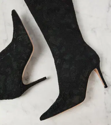 Gianvito Rossi Claudia 85 lace knee-high boots | Thumbnail 3