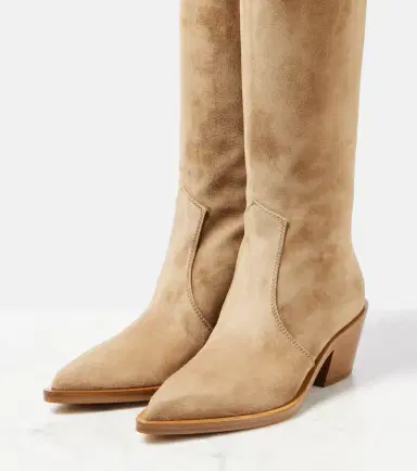 Gianvito Rossi Waylon suede cowboy boots | Thumbnail 3 Gianvito Rossi Waylon suede cowboy boots | Thumbnail 3